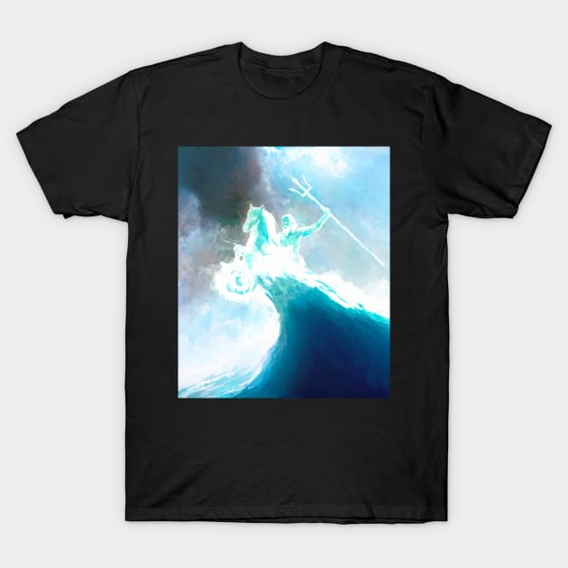 Neptune, Lord of the sea T-Shirt by Macroart